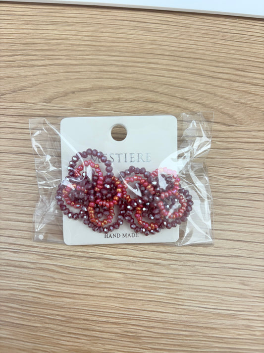 Berry & Rose Beaded Earrings