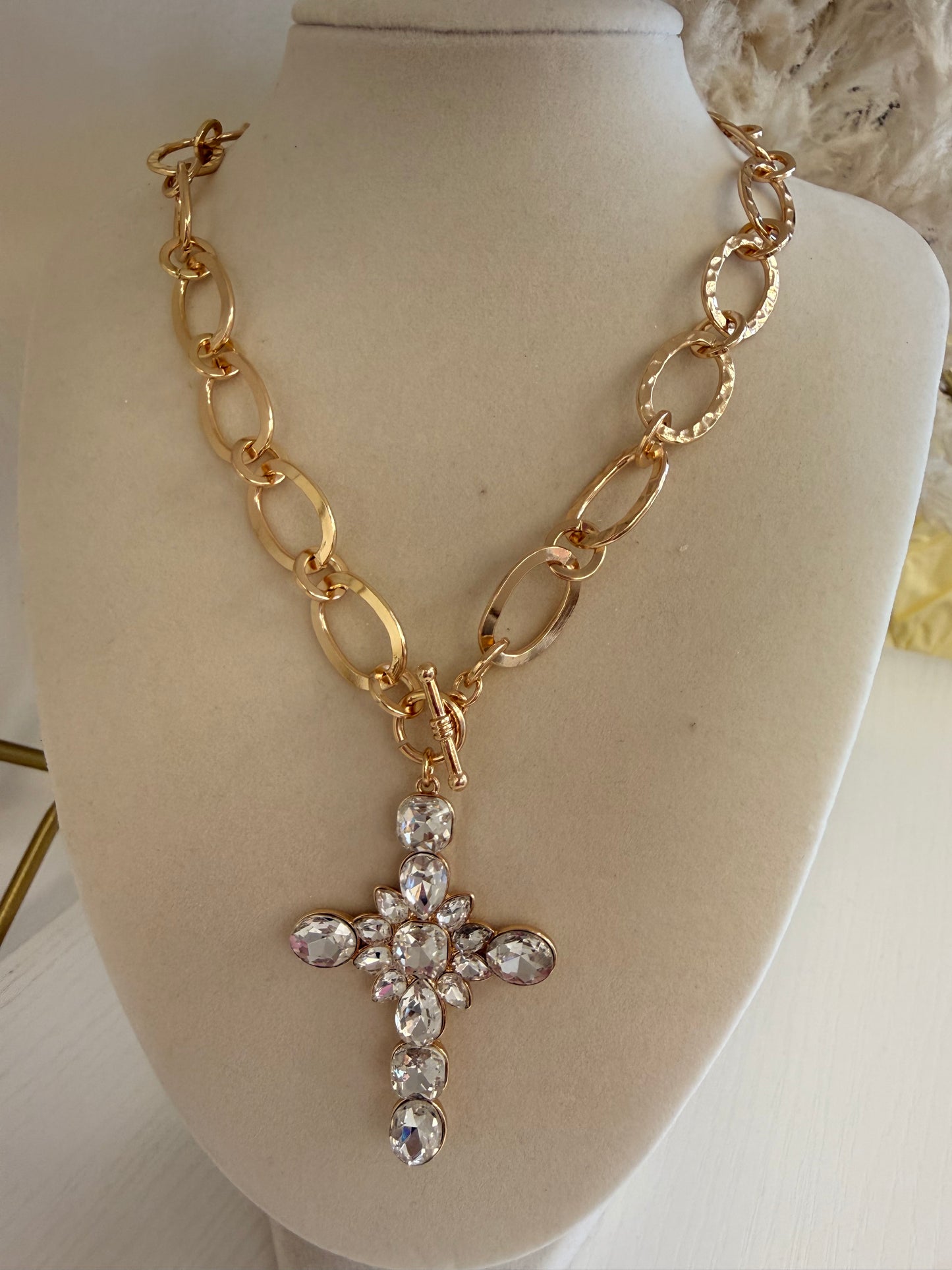 Crystal Cross Necklace