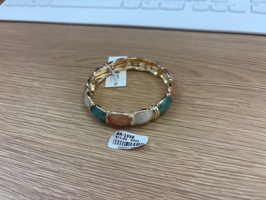 Neutral Swirl Hinged Bangle